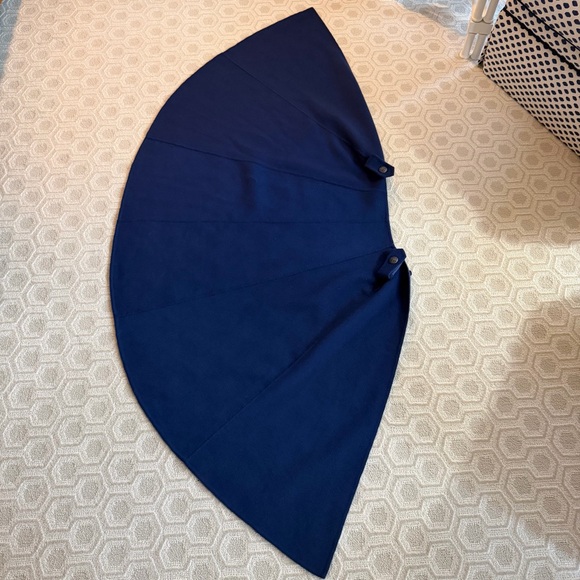 Diomi Blue Double-Breasted Vest Dress w/ Detachable Fur & Cape - Picture 14 of 14